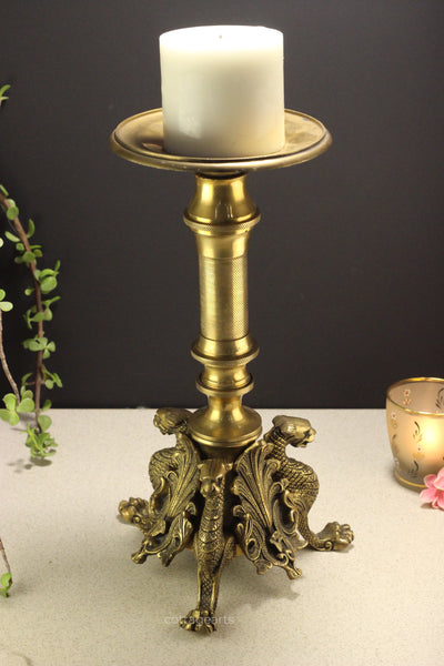 Candle Stand for Church and Home, Brass Candle Stand, Brass Candle