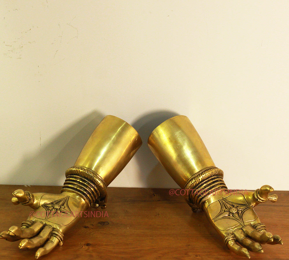 Brass Pair Of Lady Hands