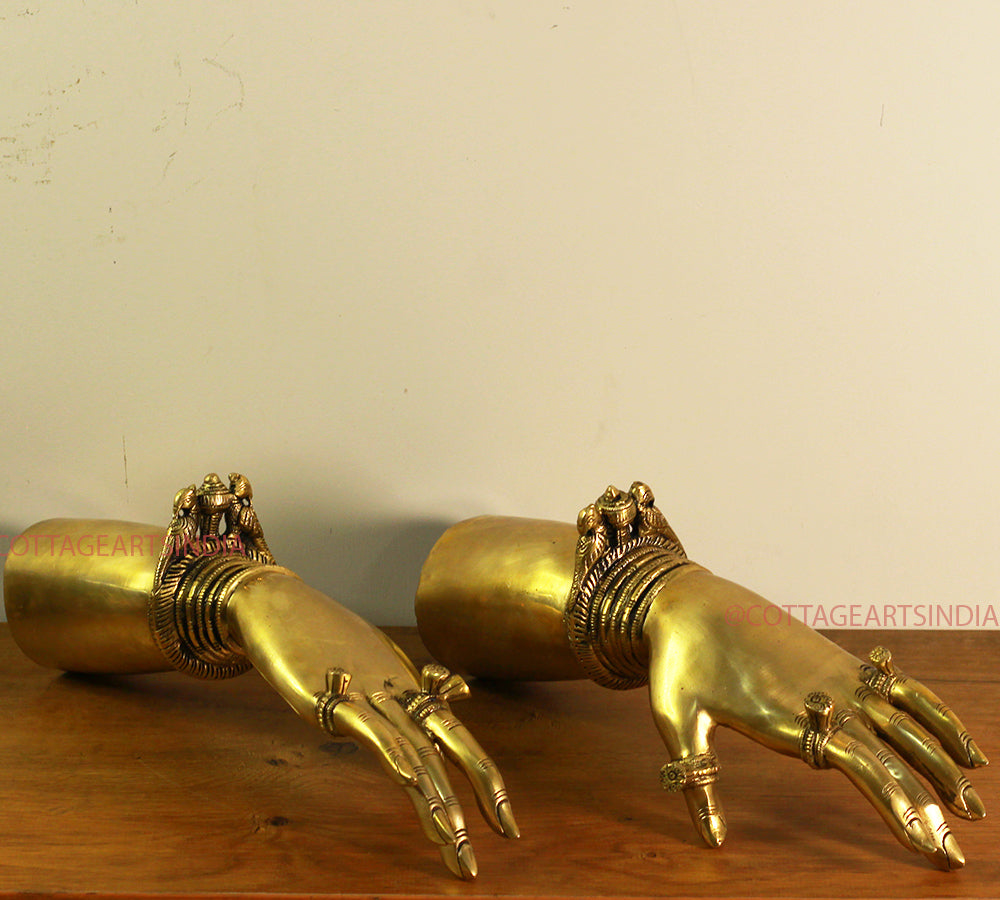 Brass Pair Of Lady Hands