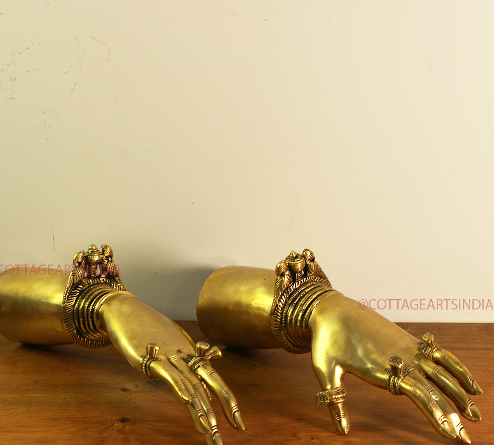 Brass Pair Of Lady Hands