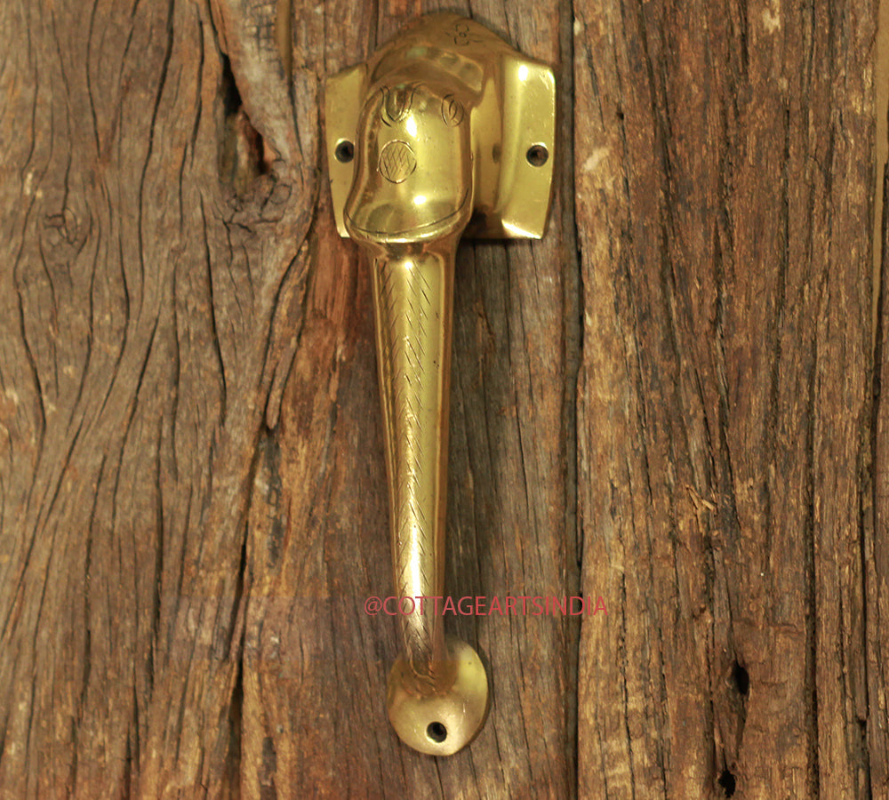 Brass Elephant Door Handlle