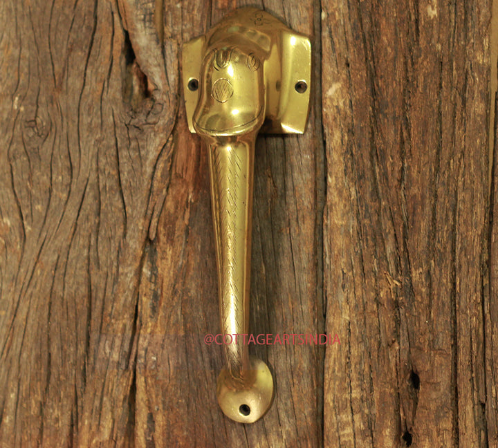 Brass Elephant Door Handlle