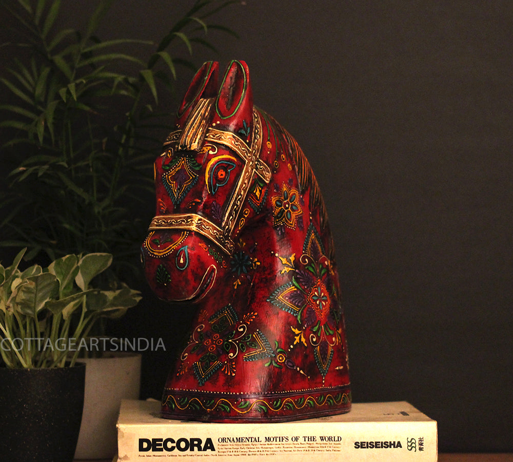 Wooden Horse Head 12.5 "