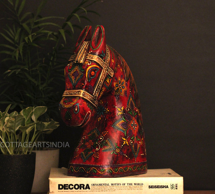 Wooden Horse Head 12.5 "