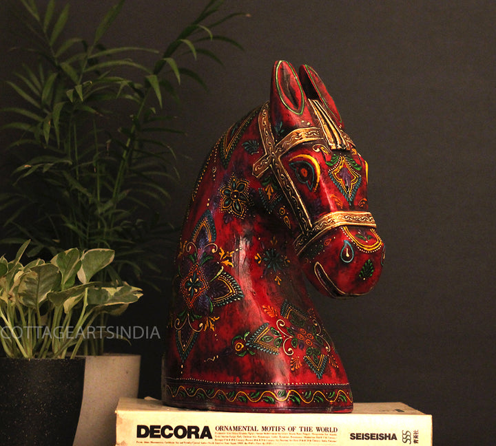 Wooden Horse Head 12.5 "