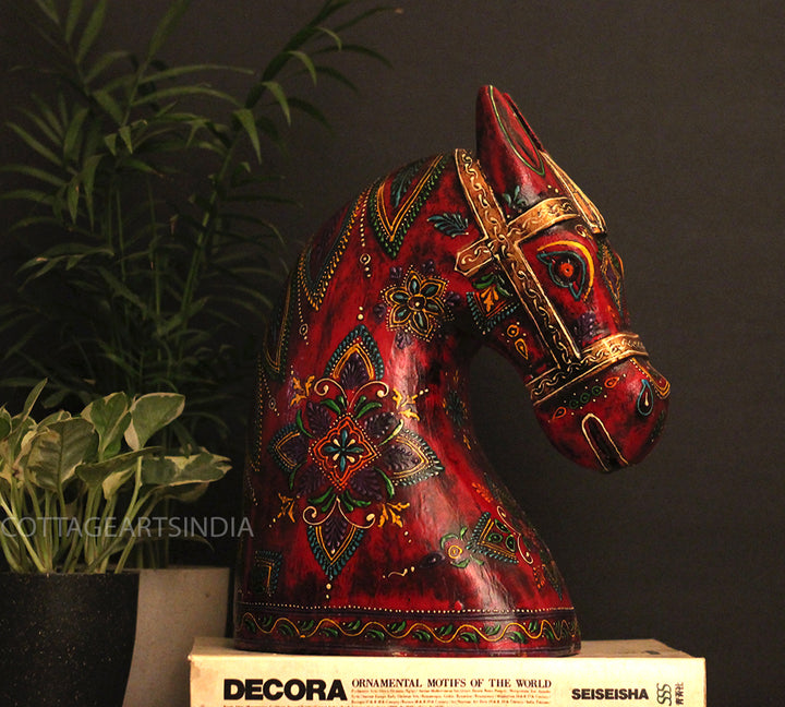 Wooden Horse Head 12.5 "