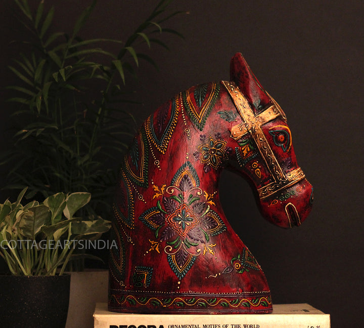 Wooden Horse Head 12.5 "