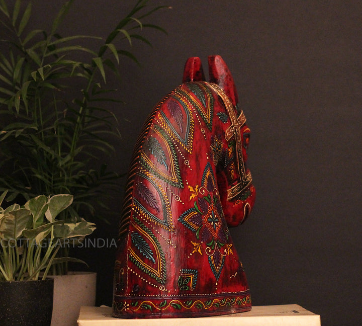 Wooden Horse Head 12.5 "