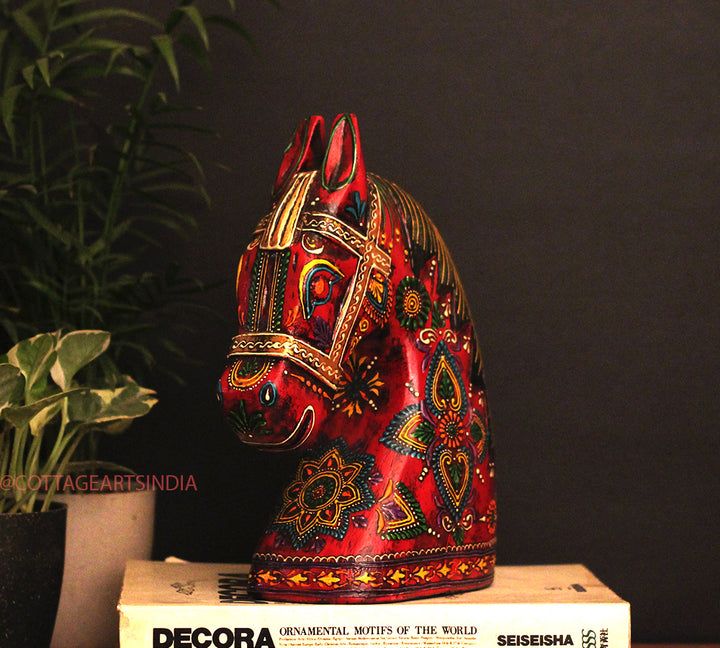 Wooden Horse Head 10.5 inches