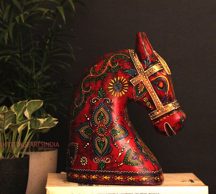 Wooden Horse Head 10.5 inches