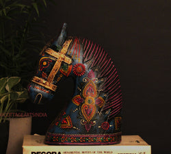 Wooden Horse Head 10.5 inches