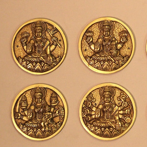 Brass Ashta Lakshmi Wall Hanging (Set of 8 Lakshmi)