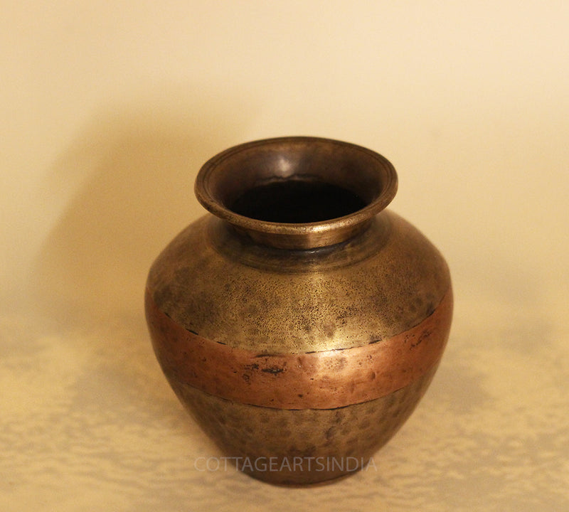 Brass n Copper Vintage Pot