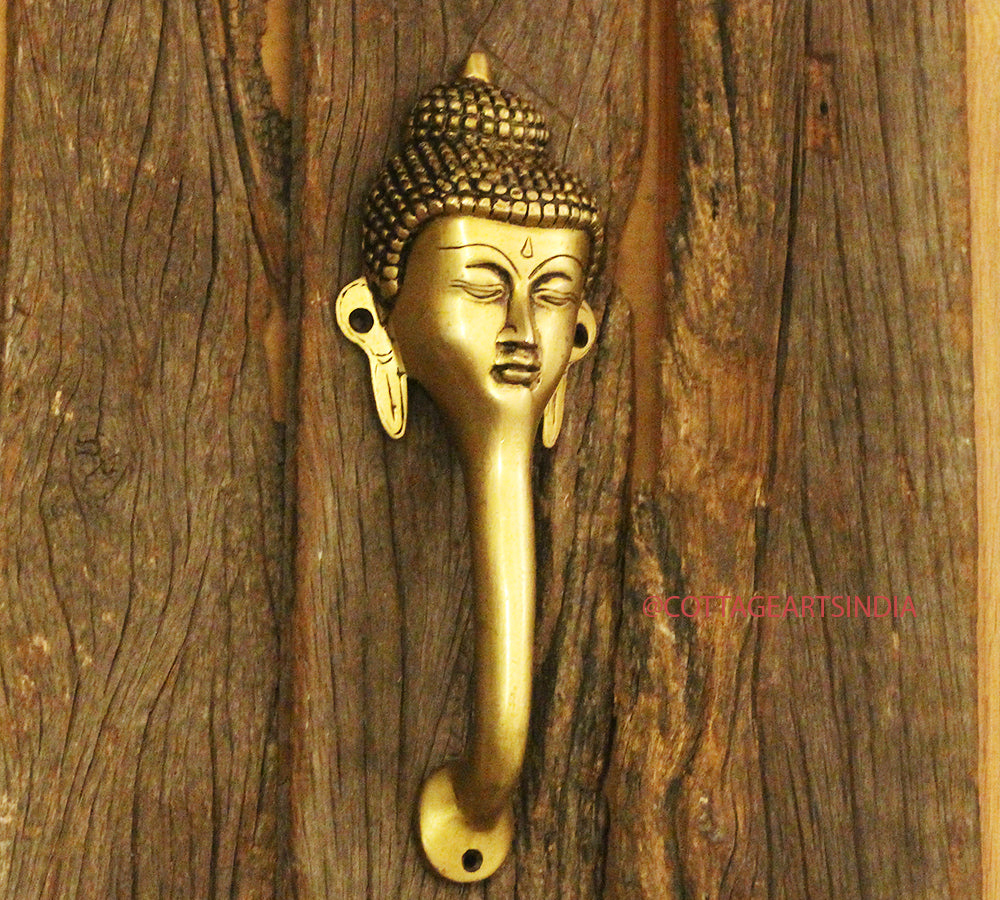 Brass Buddha Door Handlle