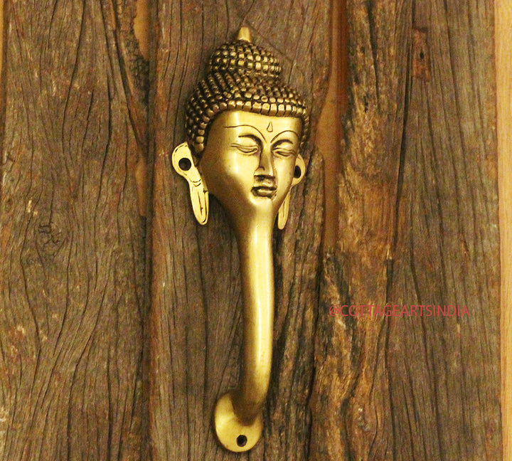 Brass Buddha Door Handlle