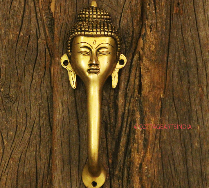 Brass Buddha Door Handlle