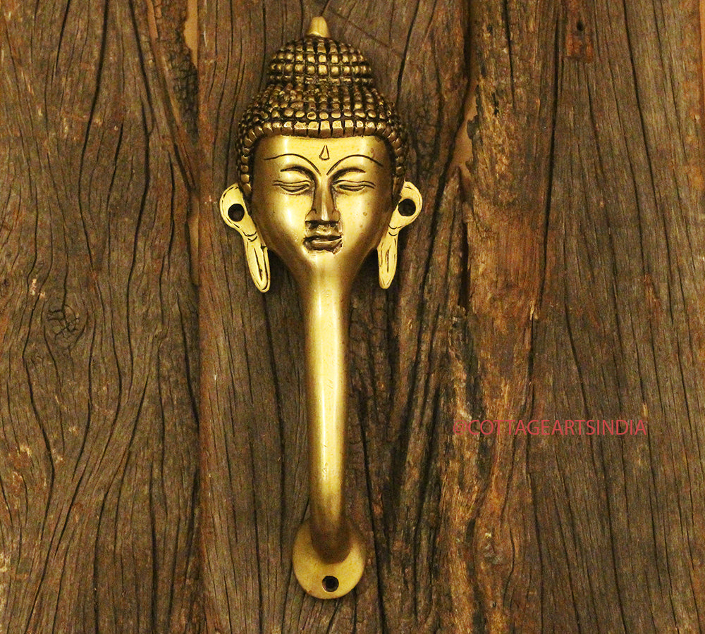 Brass Buddha Door Handlle