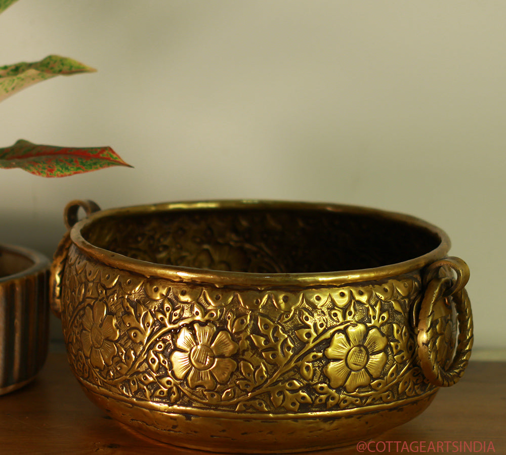 Brass Antique Finish Planter