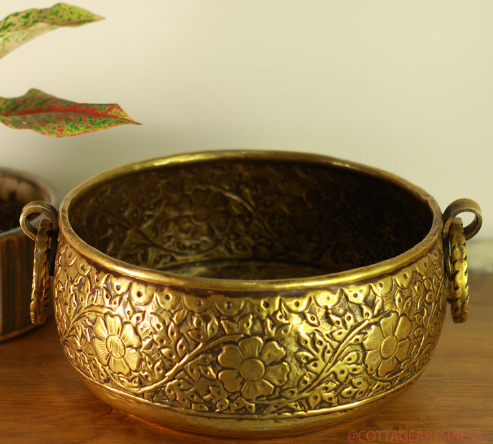 Brass Antique Finish Planter