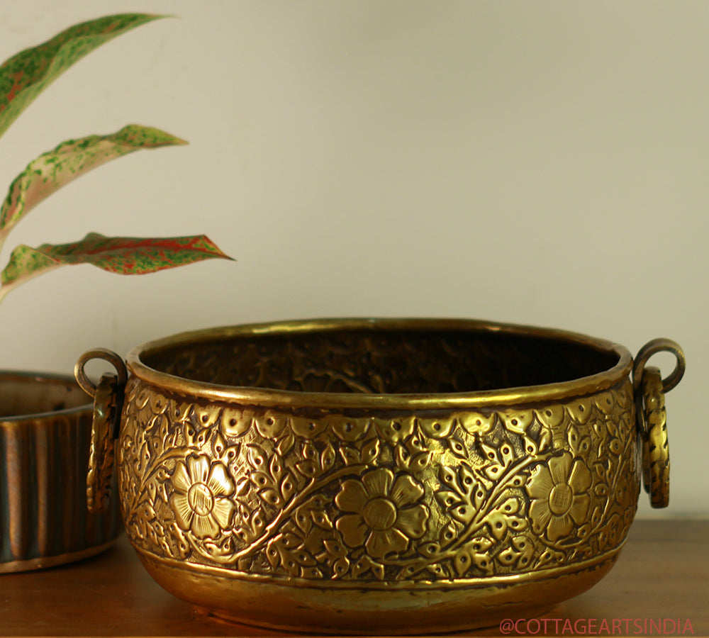 Brass Antique Finish Planter