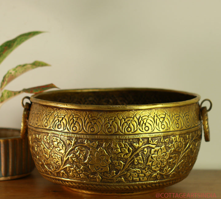 Brass Antique Finish Planter