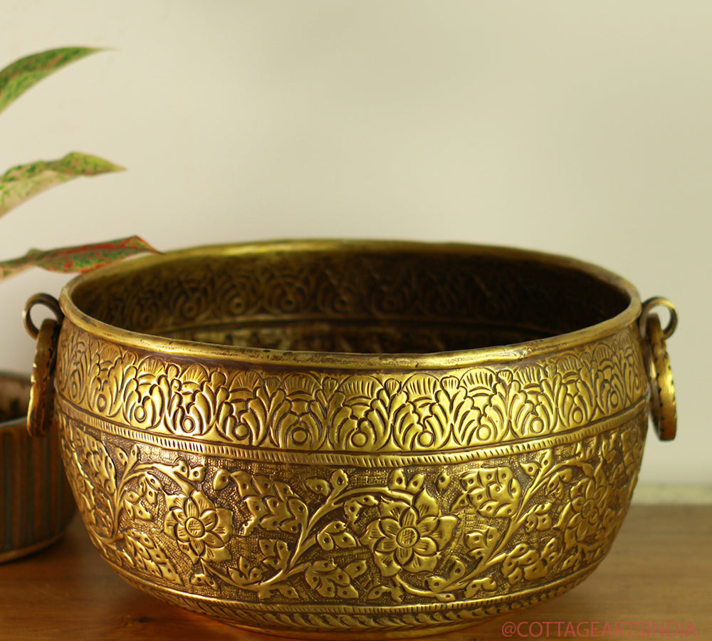 Brass Antique Finish Planter