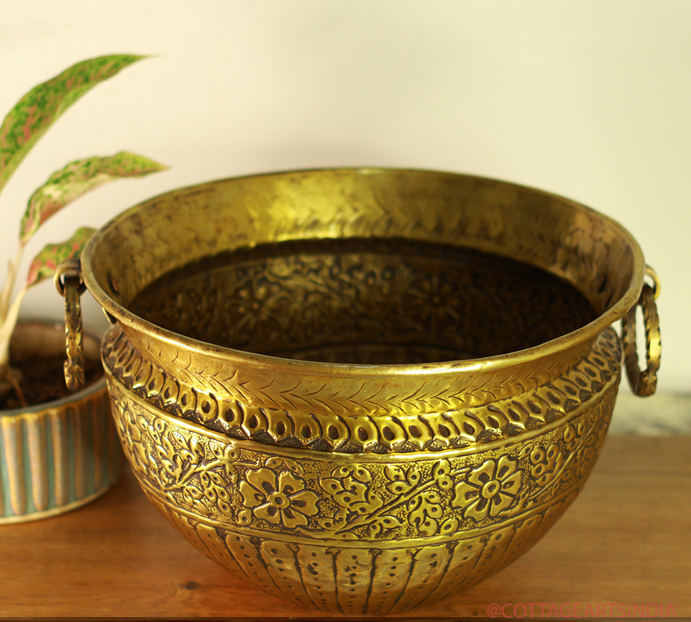 Brass Antique Finish Planter