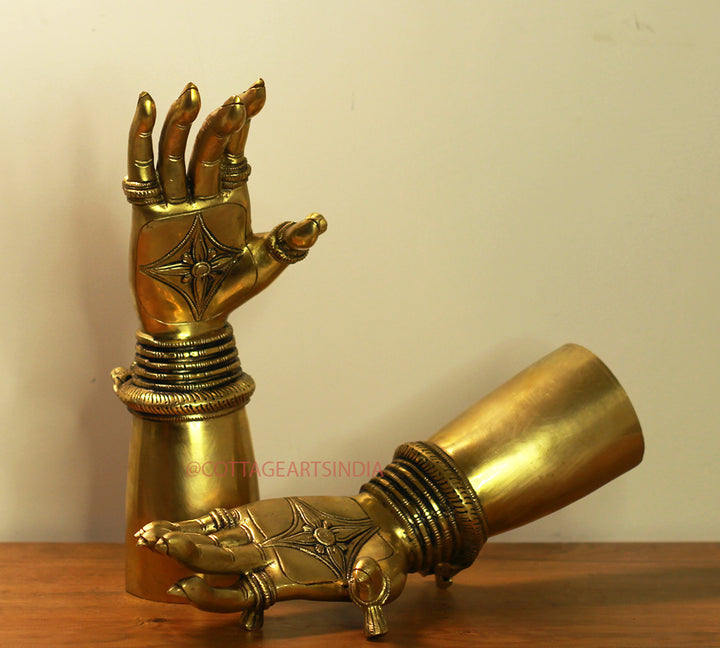 Brass Pair Of Lady Hands