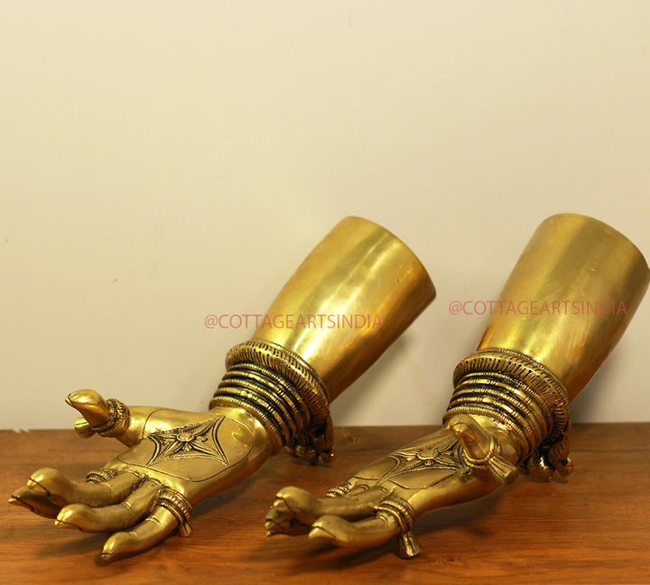 Brass Pair Of Lady Hands