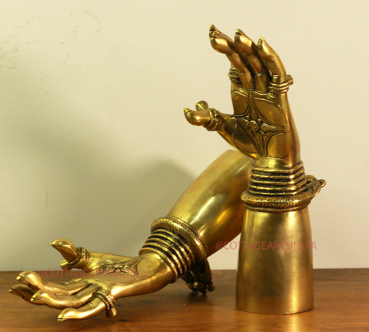 Brass Pair Of Lady Hands