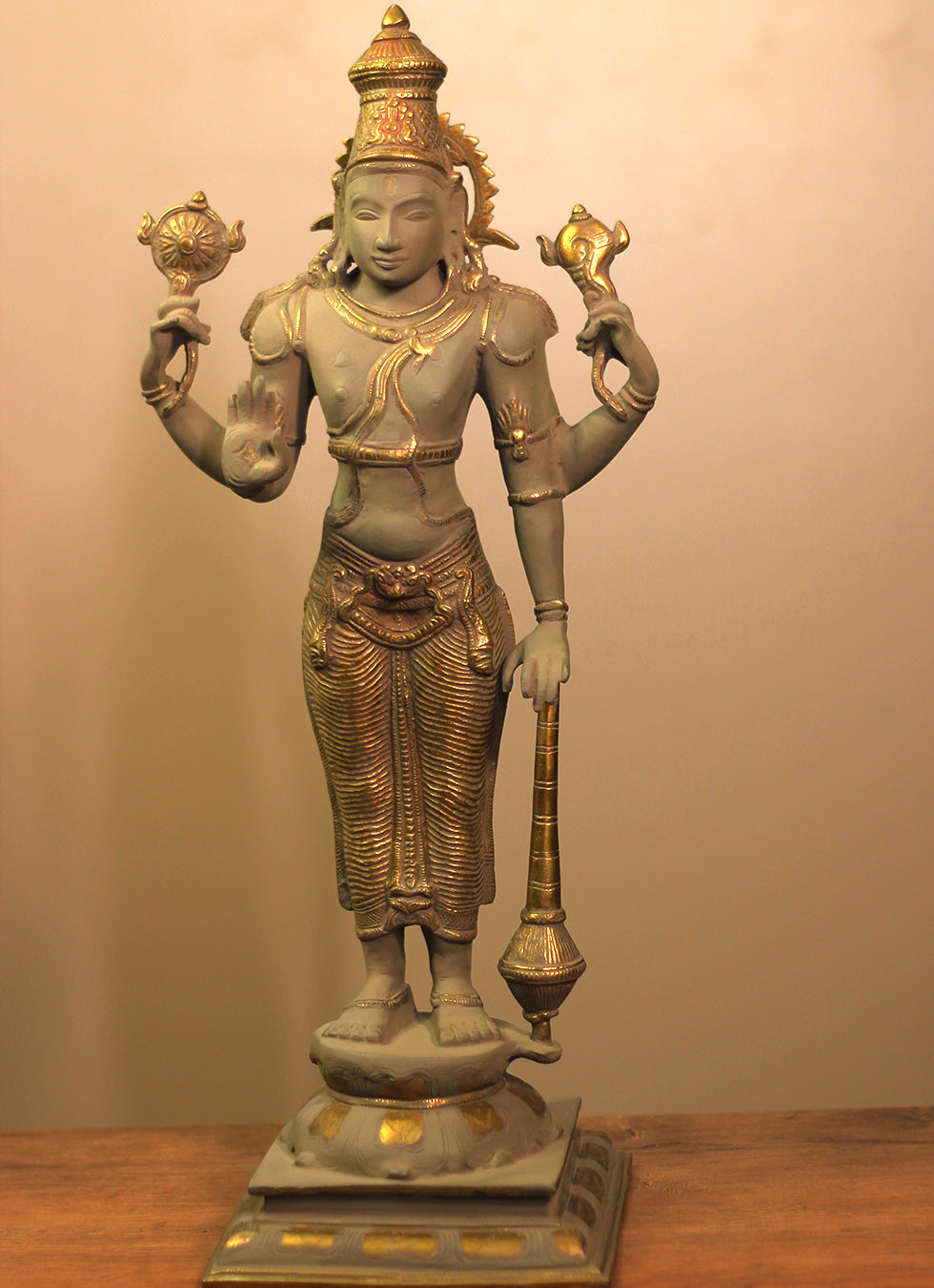 Brass Vishnu Bronze Finish 21"