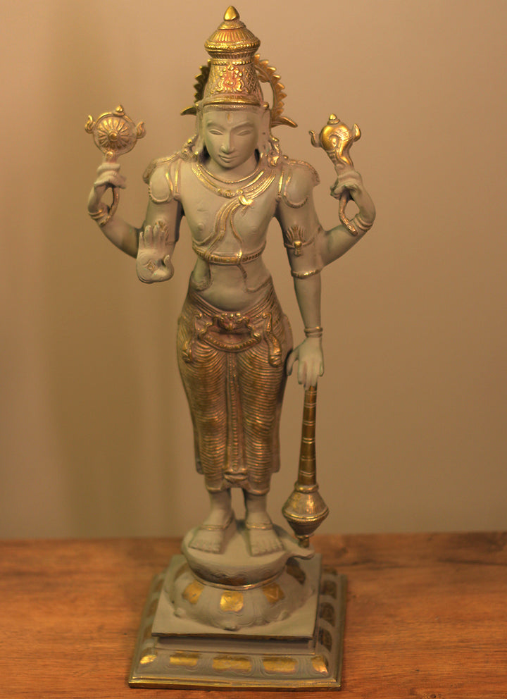 Brass Vishnu Bronze Finish 21"