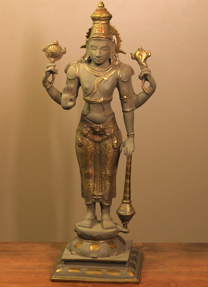 Brass Vishnu Bronze Finish 21"