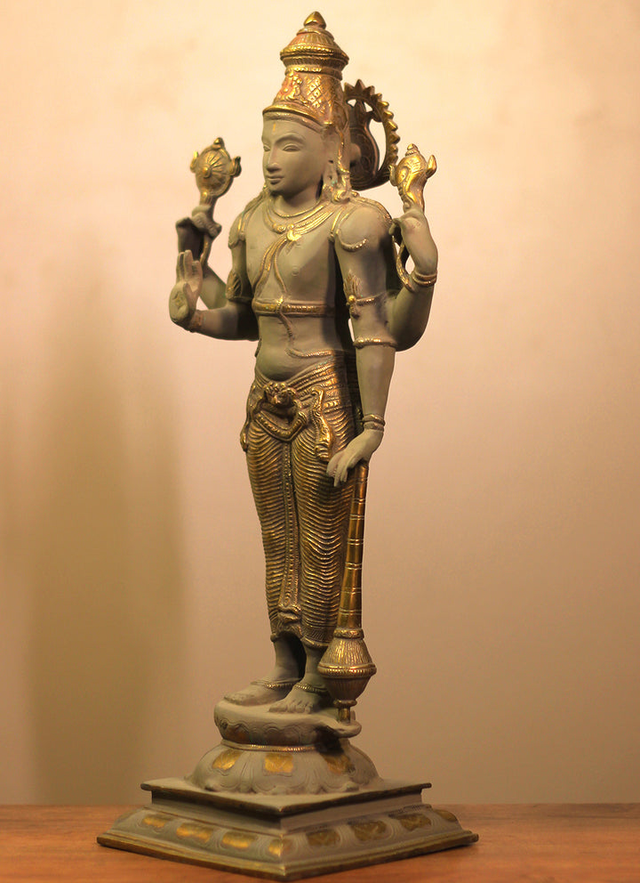 Brass Vishnu Bronze Finish 21"