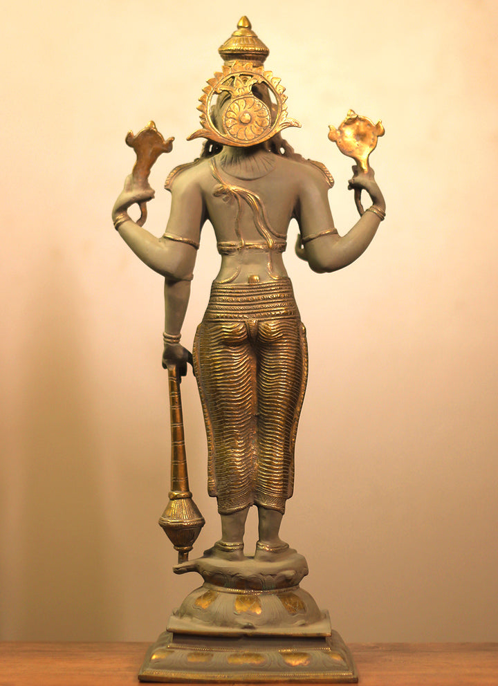 Brass Vishnu Bronze Finish 21"