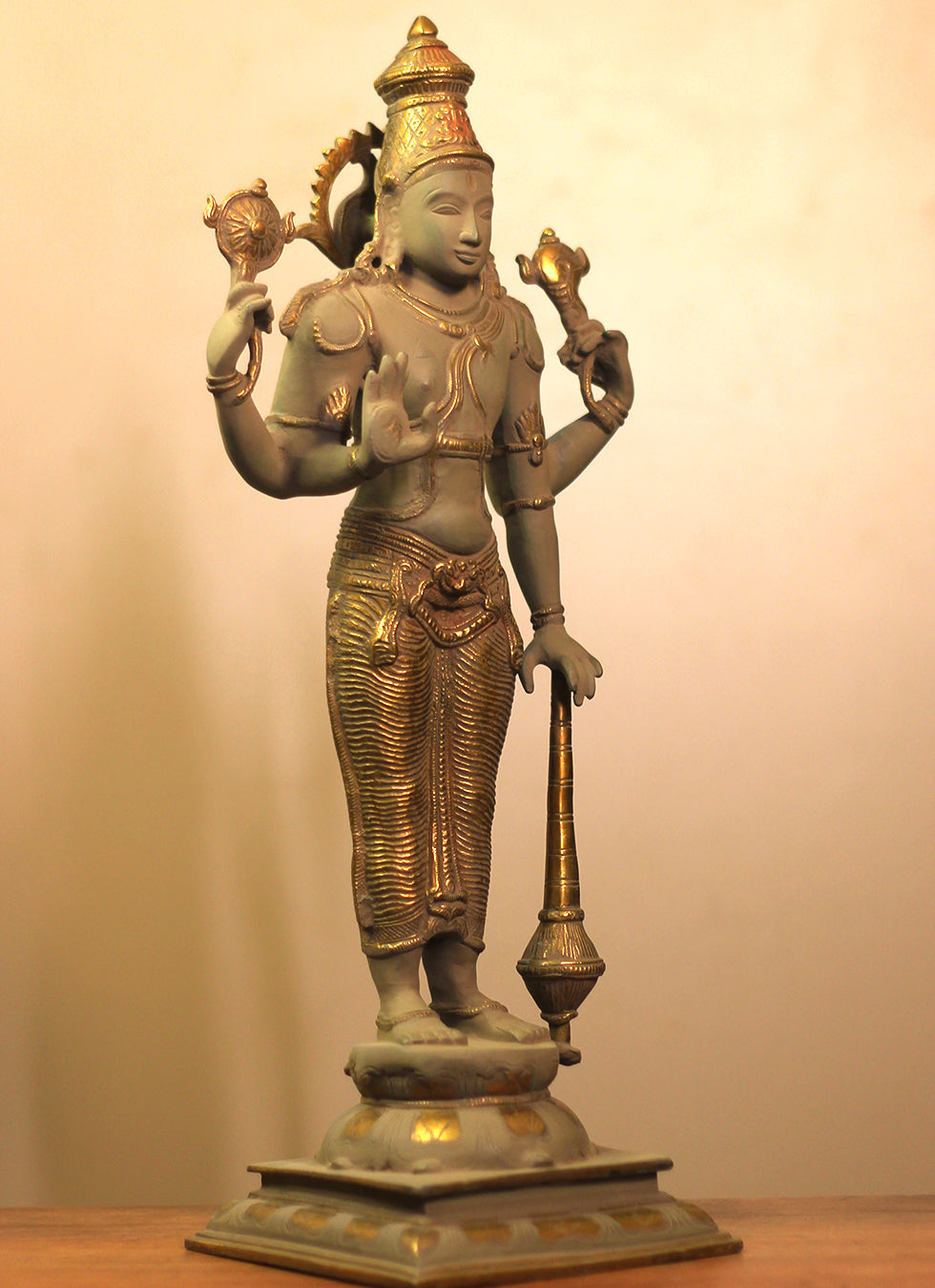 Brass Vishnu Bronze Finish 21"