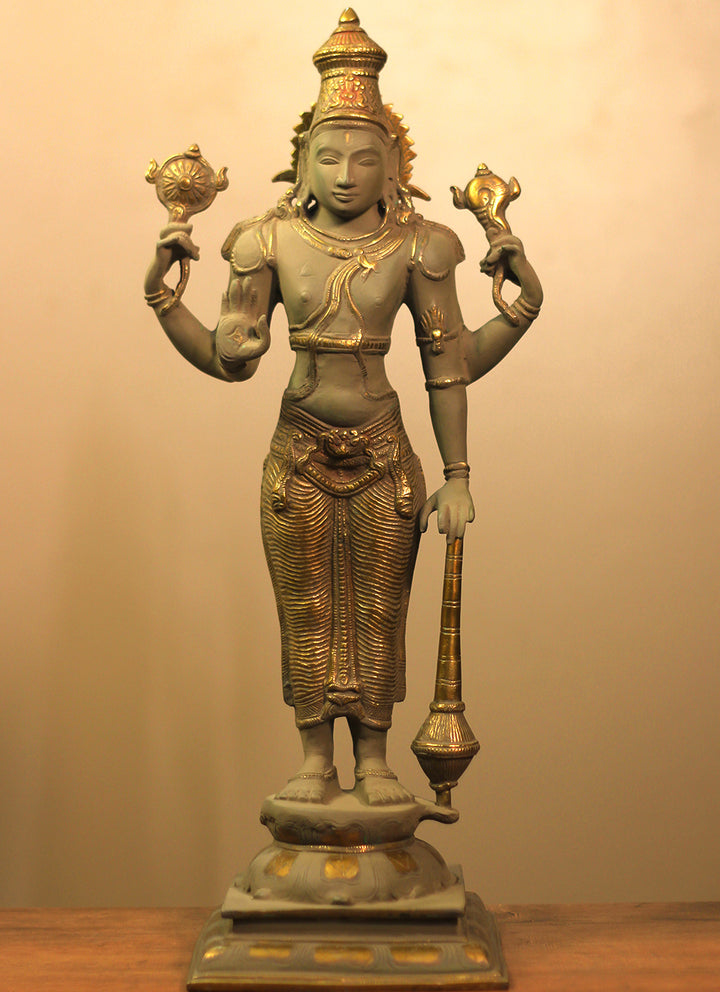 Brass Vishnu Bronze Finish 21"