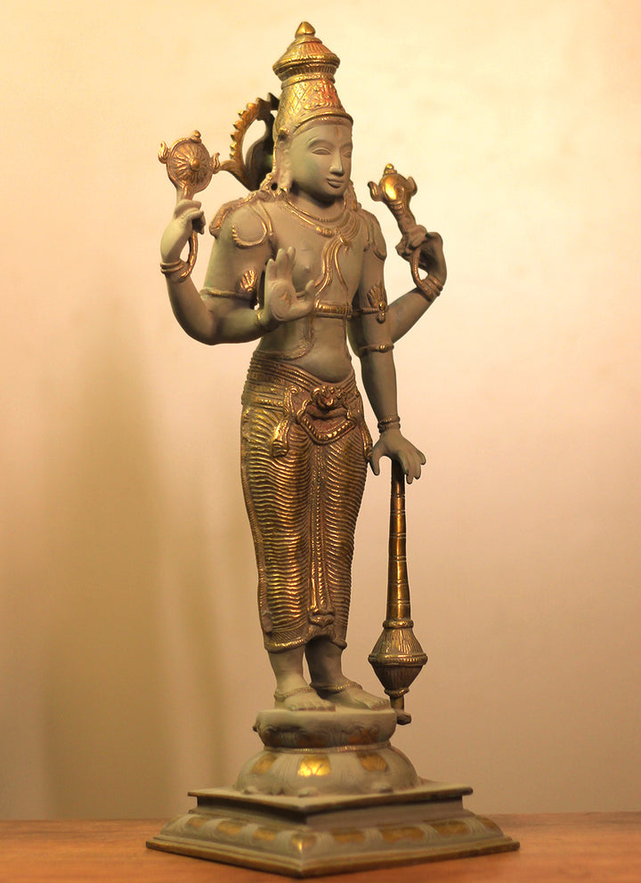 Brass Vishnu Bronze Finish 21"