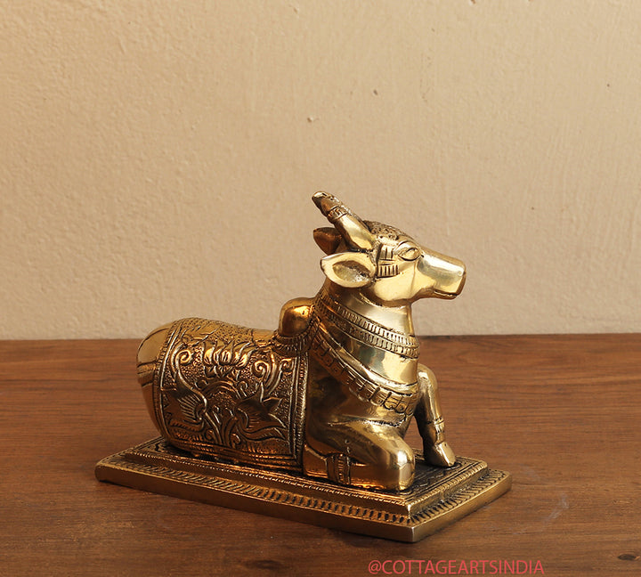 Brass Nandi With Base