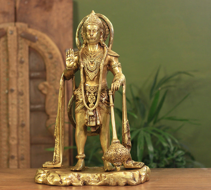 Brass Standing Hauman 17"