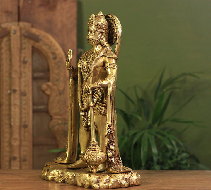 Brass Standing Hauman 17"