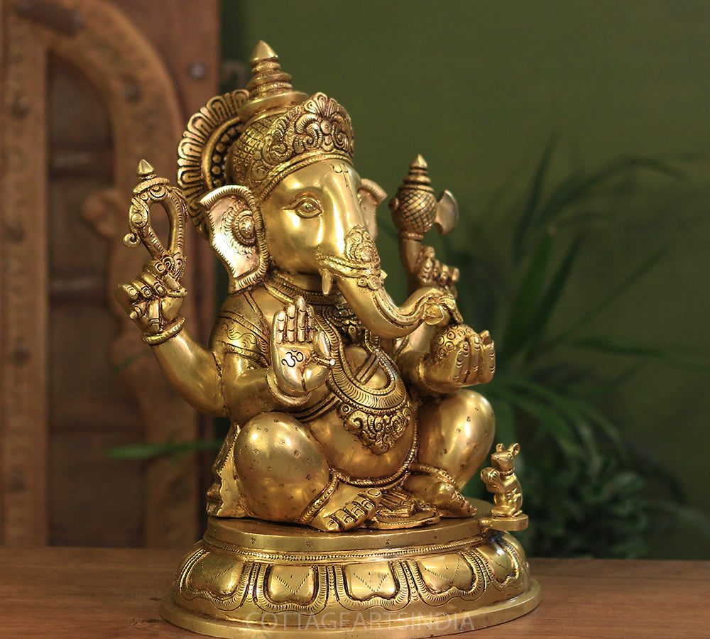 Brass Ganesh 14" Superfine