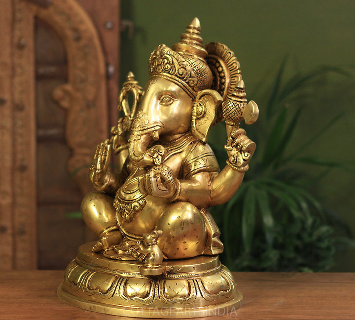 Brass Ganesh 14" Superfine