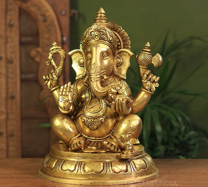 Brass Ganesh 14" Superfine