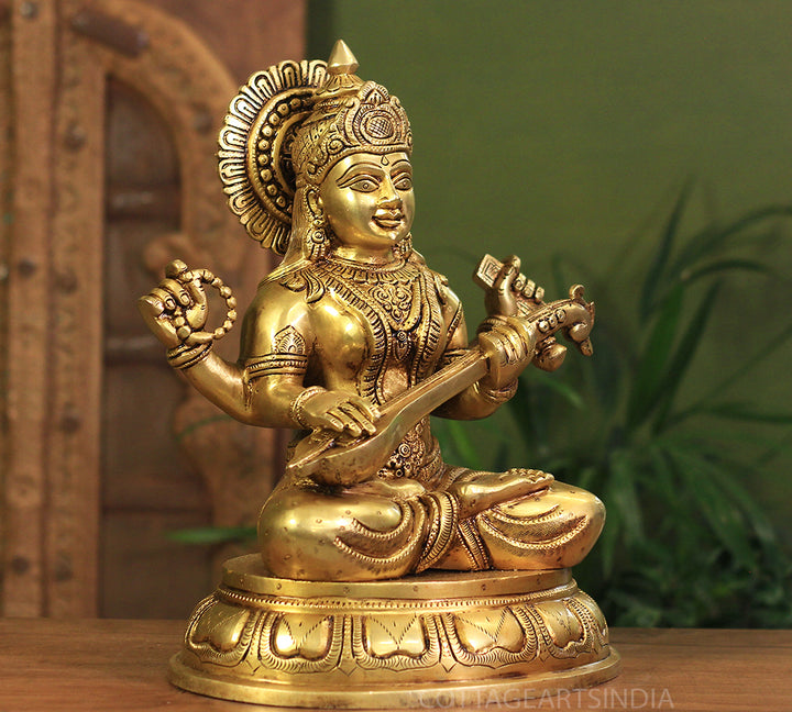 Brass Saraswati Superfine 14"