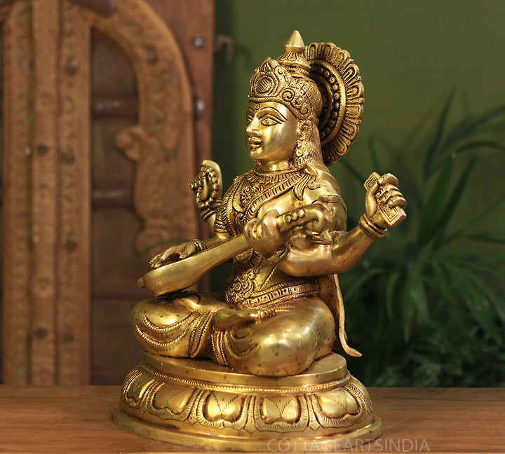 Brass Saraswati Superfine 14"