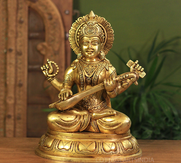 Brass Saraswati Superfine 14"