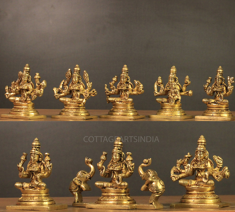 Brass Ashta lakshmi (Set of 8 Lakshmi)