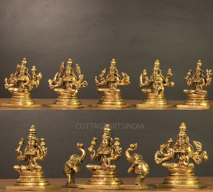 Brass Ashta lakshmi (Set of 8 Lakshmi)