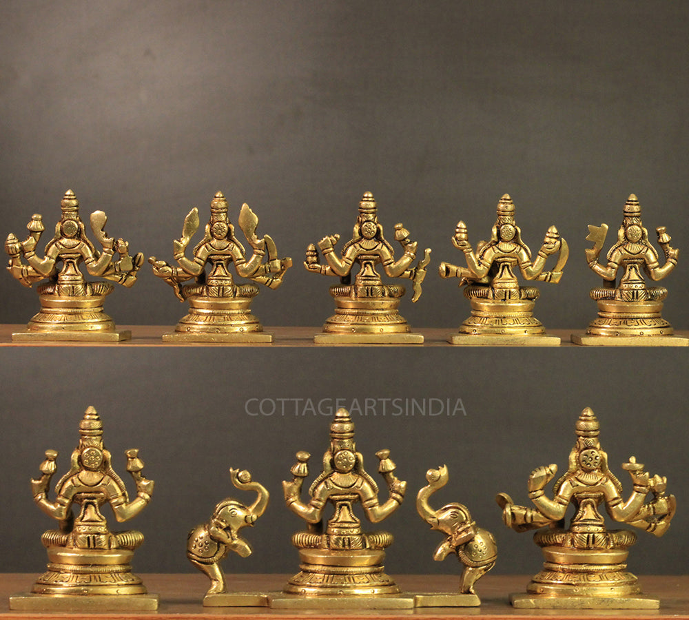 Brass Ashta lakshmi (Set of 8 Lakshmi)